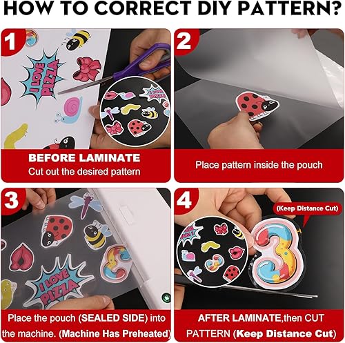 Miniatura 23 de CAREGY Bolsas de laminación térmica, paquete de 300 hojas de laminación, 3 mil, 9 x 11.5 pulgadas, papel de laminación para laminador, transparente