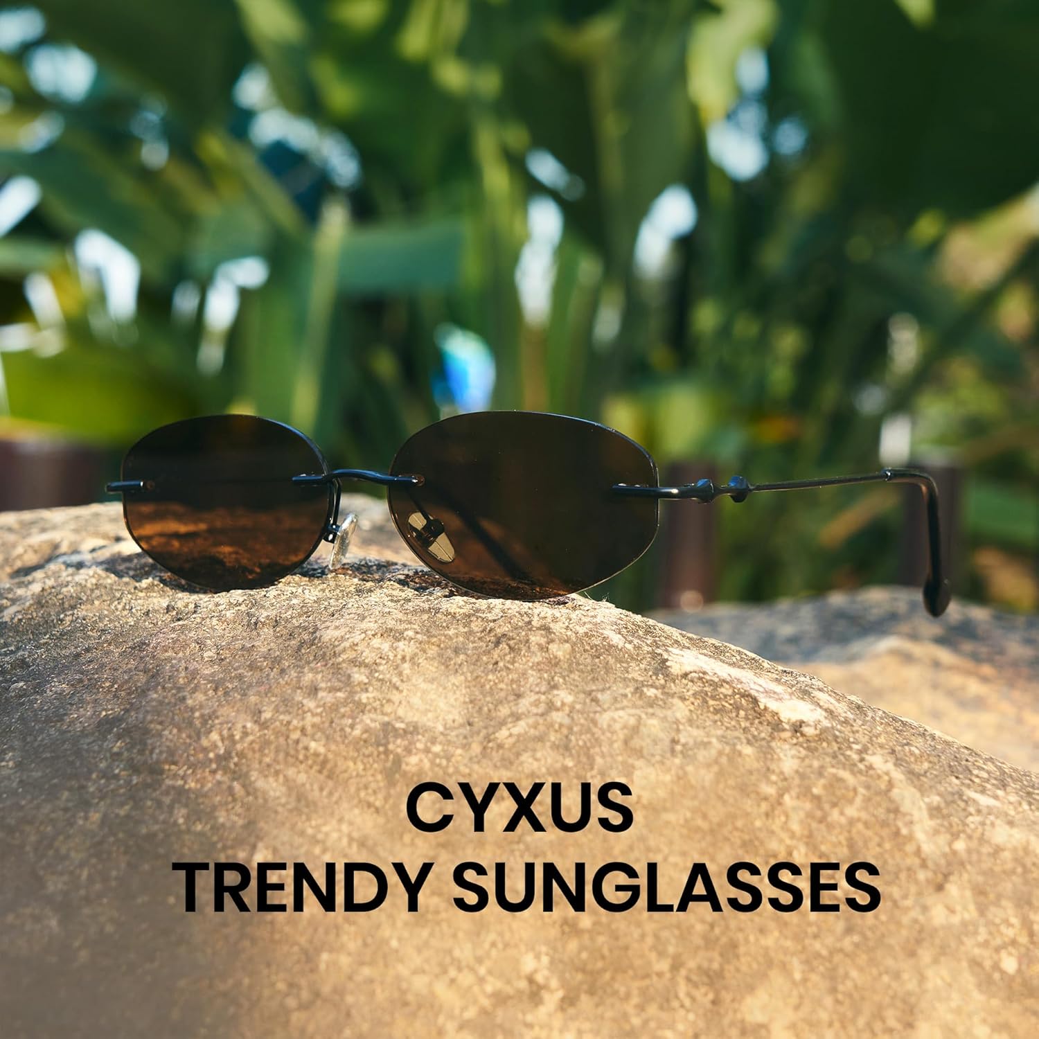 Cyxus Sunglasses for Women Men Trendy Sunglasses UV Protection for Outdoor 1254 - Image 2