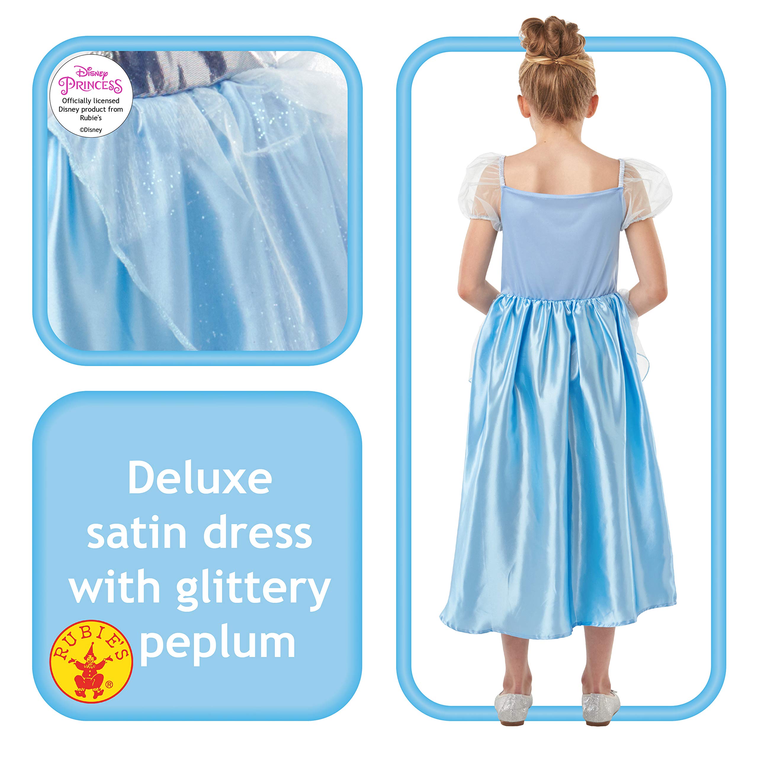 costume principessa cenerentola glitter rubie's per bambine e