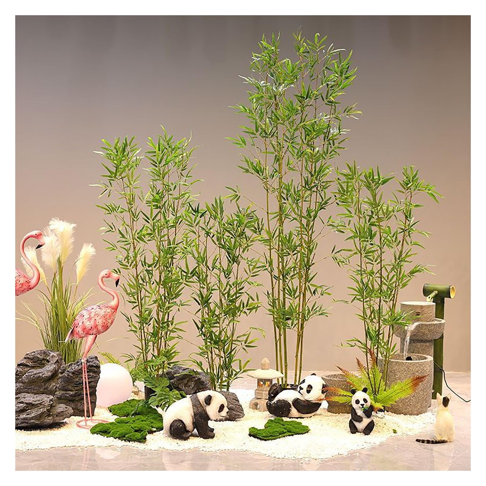 Feuilles de bambous de verdure artificielle pour salon zen