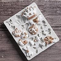 Vista 1 de Fondant Molds - Moldes de chocolate, molde de silicona con corbatín de corona, para cocina, bricolaje, decoración de pasteles, postres, fondant