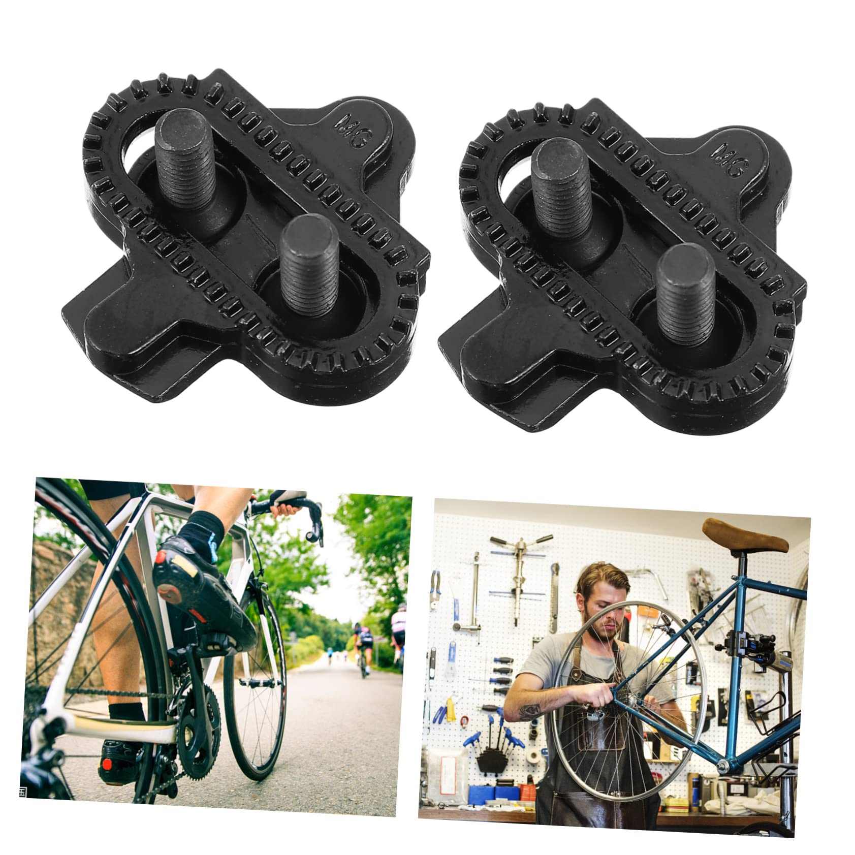 VICASKY 1Pair Mountain Bike Cleats Multi Directional Release Clips for Easy Installation Compatible with SPD Pedals Bike Accessories for Enhanced Pedaling Control