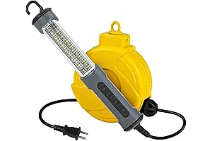 Ultra-Bright Retractable Work Light for Garages
