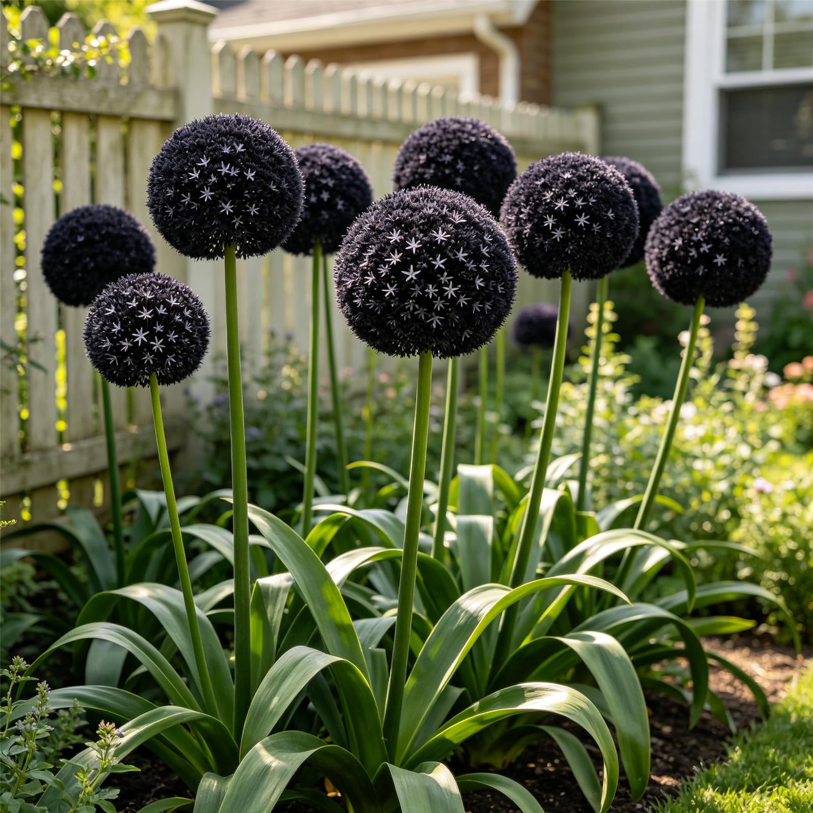 Hardy Allium Bulbs for Planting UK-Mix Color,Grow Well,Excellent Display,Suitable for Outdoor & Indoor-8bulbs-C