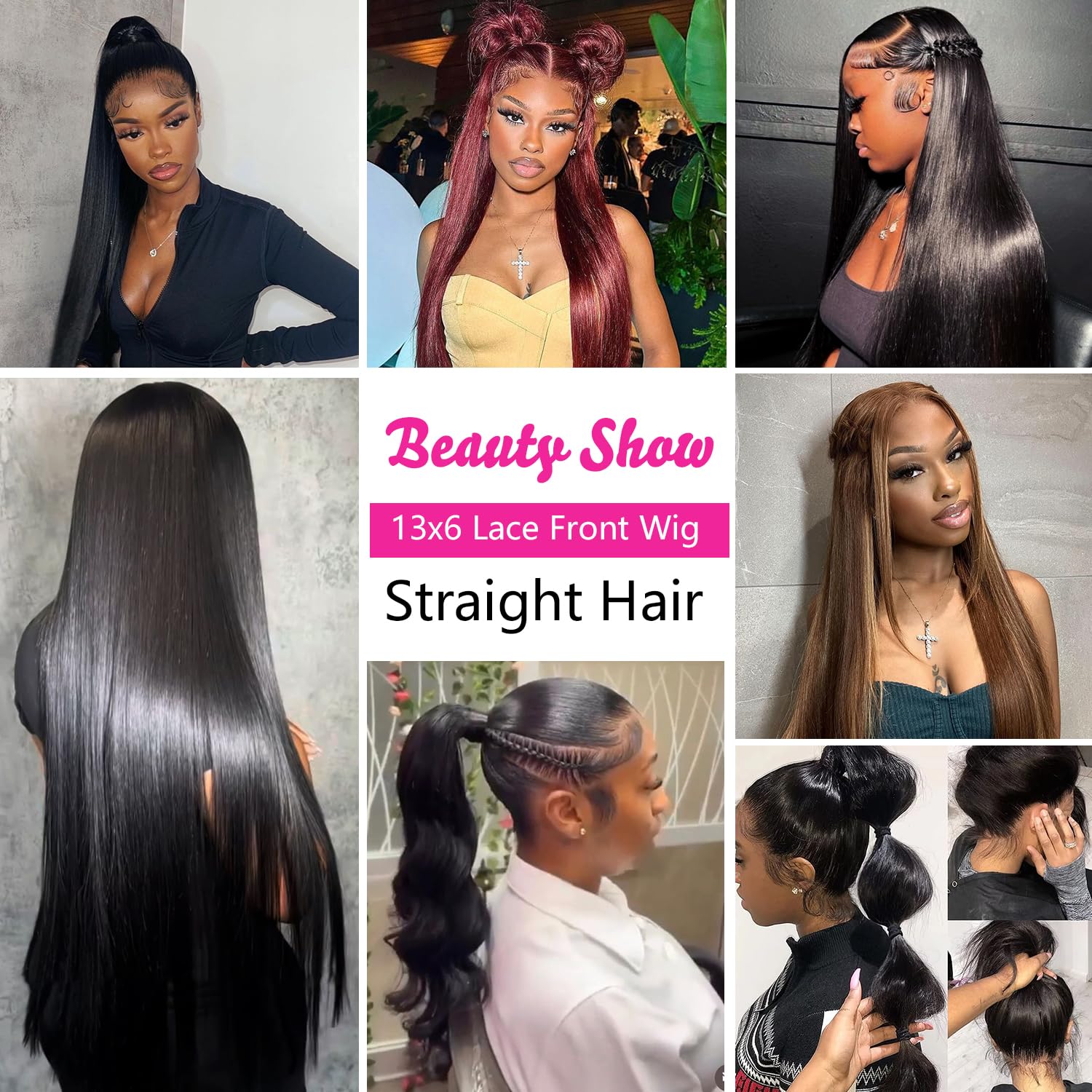 Amazon.com : Mihugass Real 13x6 Lace Front Human Hair Wigs 
