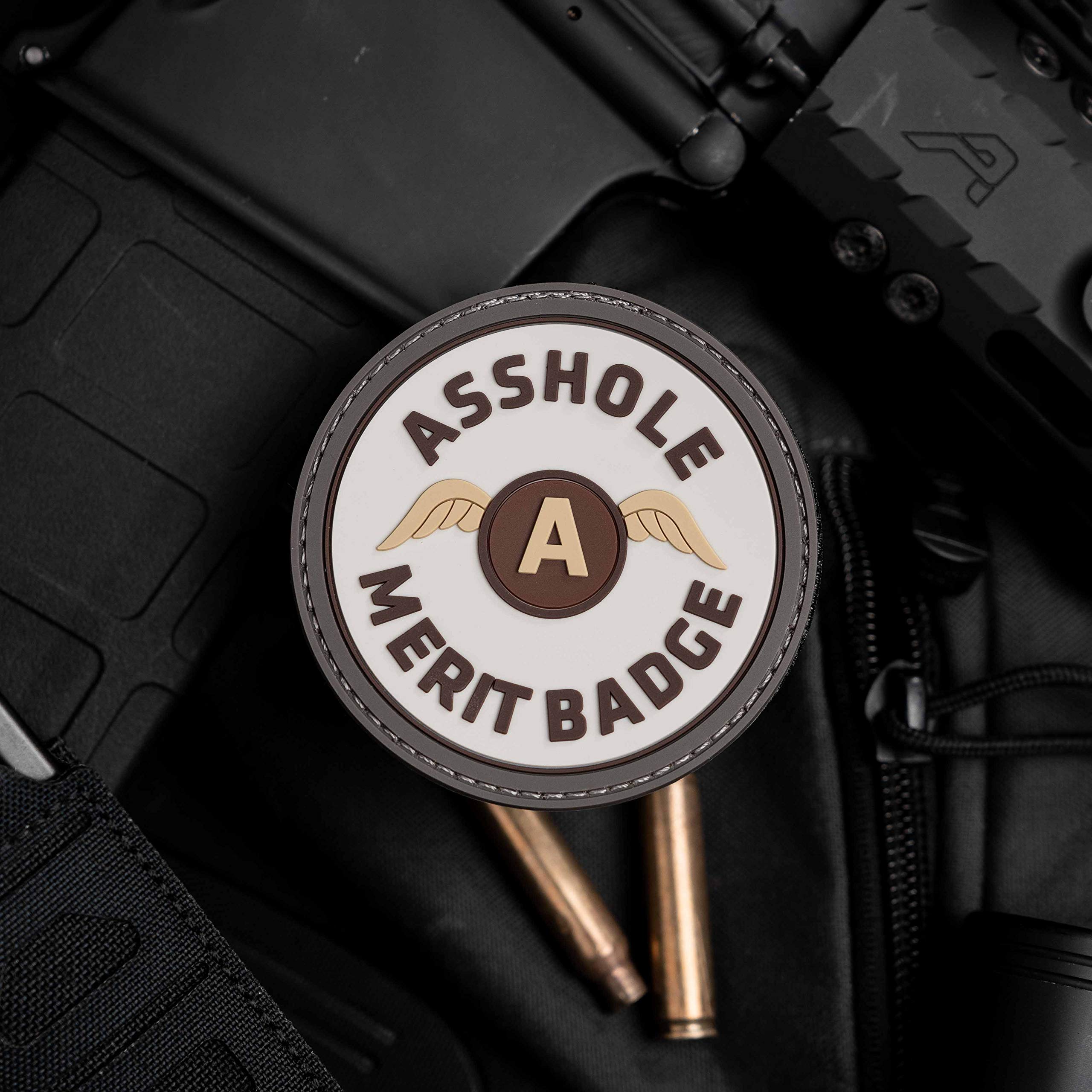 Merit Badge PVC Morale Patch – Hook Backed with Loop Attachment Piece That Can Be Sewn On by NEO Tactical