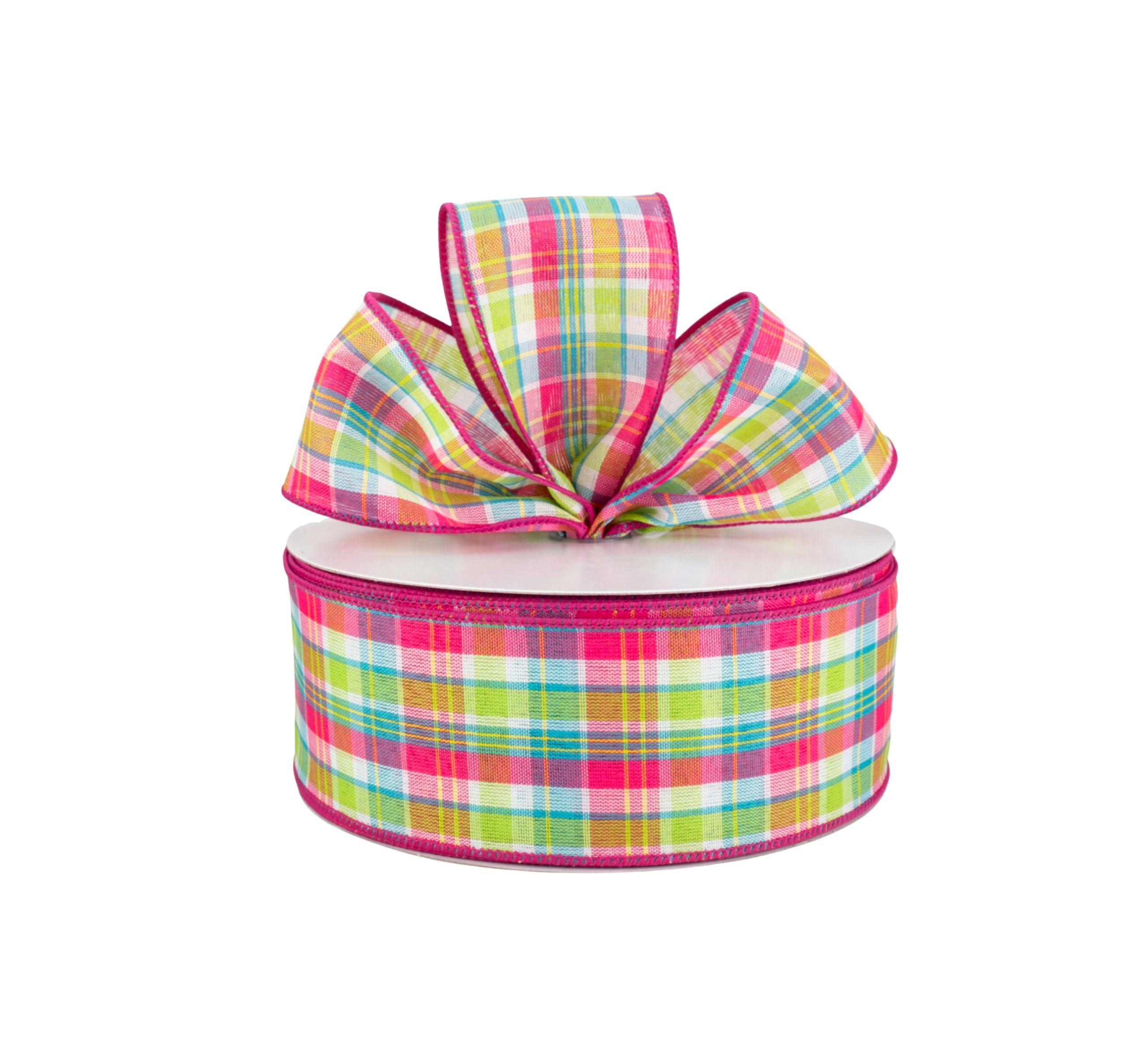 Pink Plaid Pattern Ribbon Amazon.com: Spring Plaid Pink, Blue, and Green Plaid 2.5