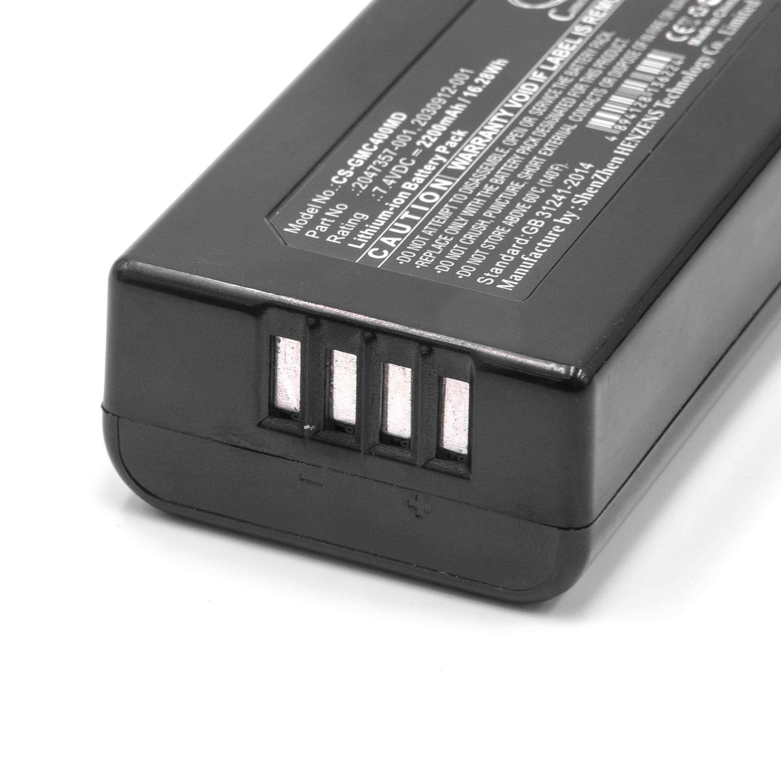 vhbw batteria sostituisce GE 2047357-001, 2030912-001 per strumentazione medica (2200mAh, 7,4V, Li-Ion)