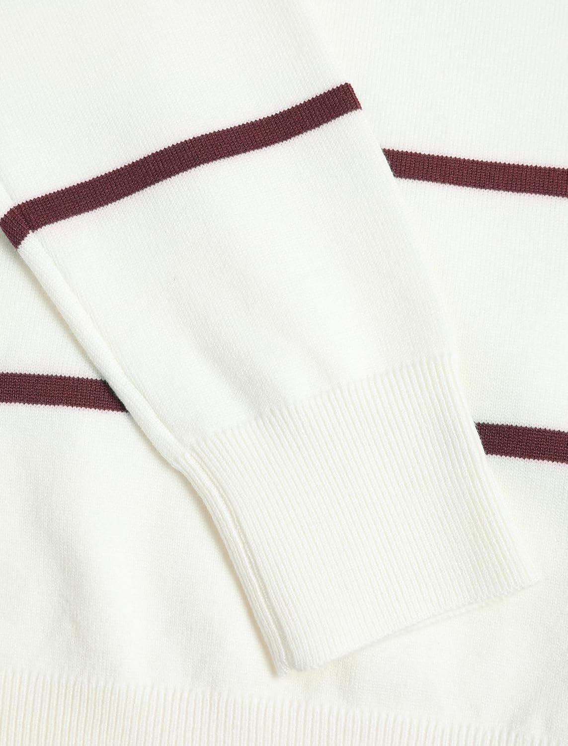 ZAFUL Men's Color Block Striped Pullover Sweater Crewneck Long Sleeve Sweater Slim Fit Casual Sweatshirts - Image 6