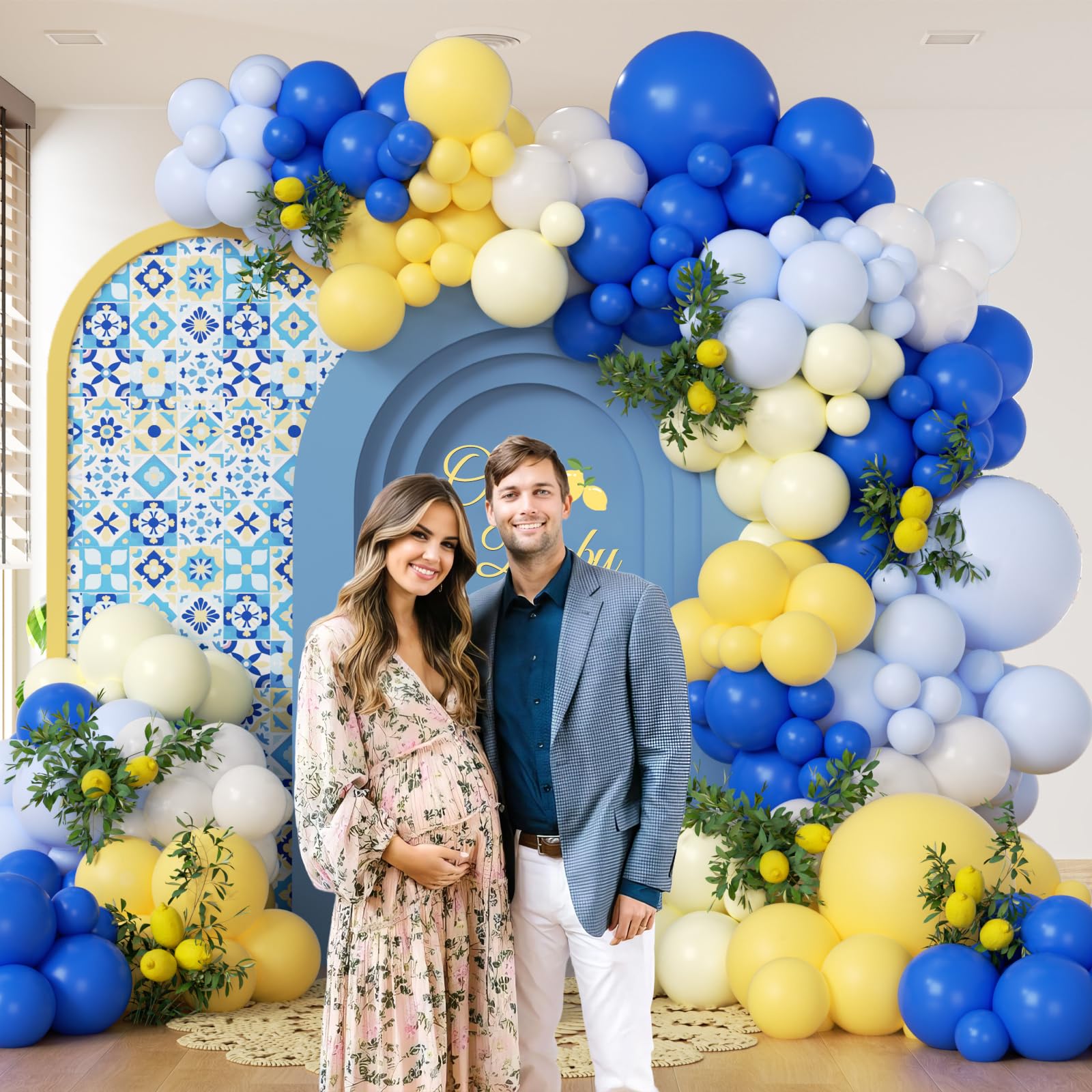 Amazon.com: Blue and Yellow Balloon Arch Kit, Lemon Balloon