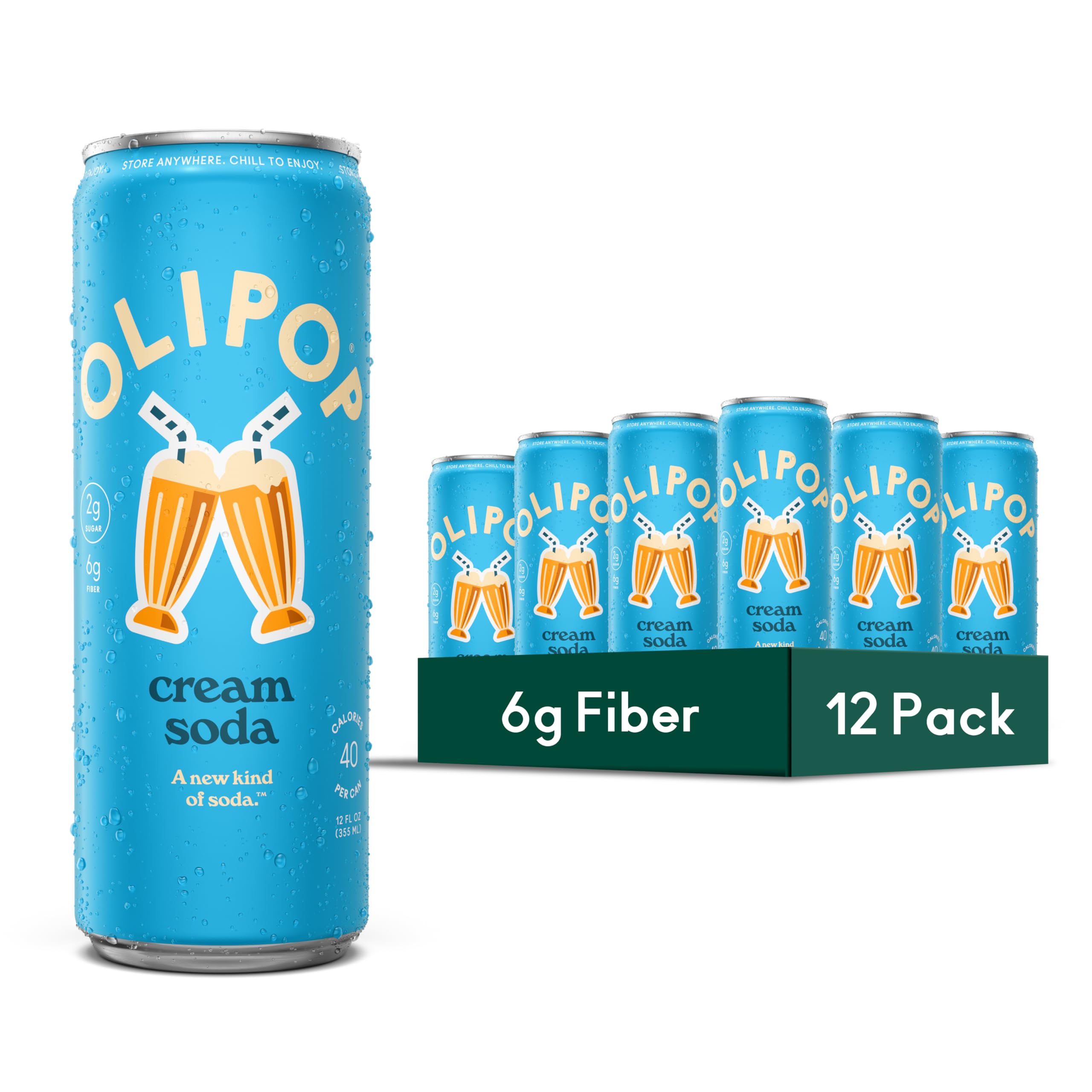 Amazon.com: OLIPOP Prebiotic Soda Pop, Cream Soda, Pantry Pack Amazon.com: OLIPOP Prebiotic Soda Pop, Cream Soda, Pantry Pack