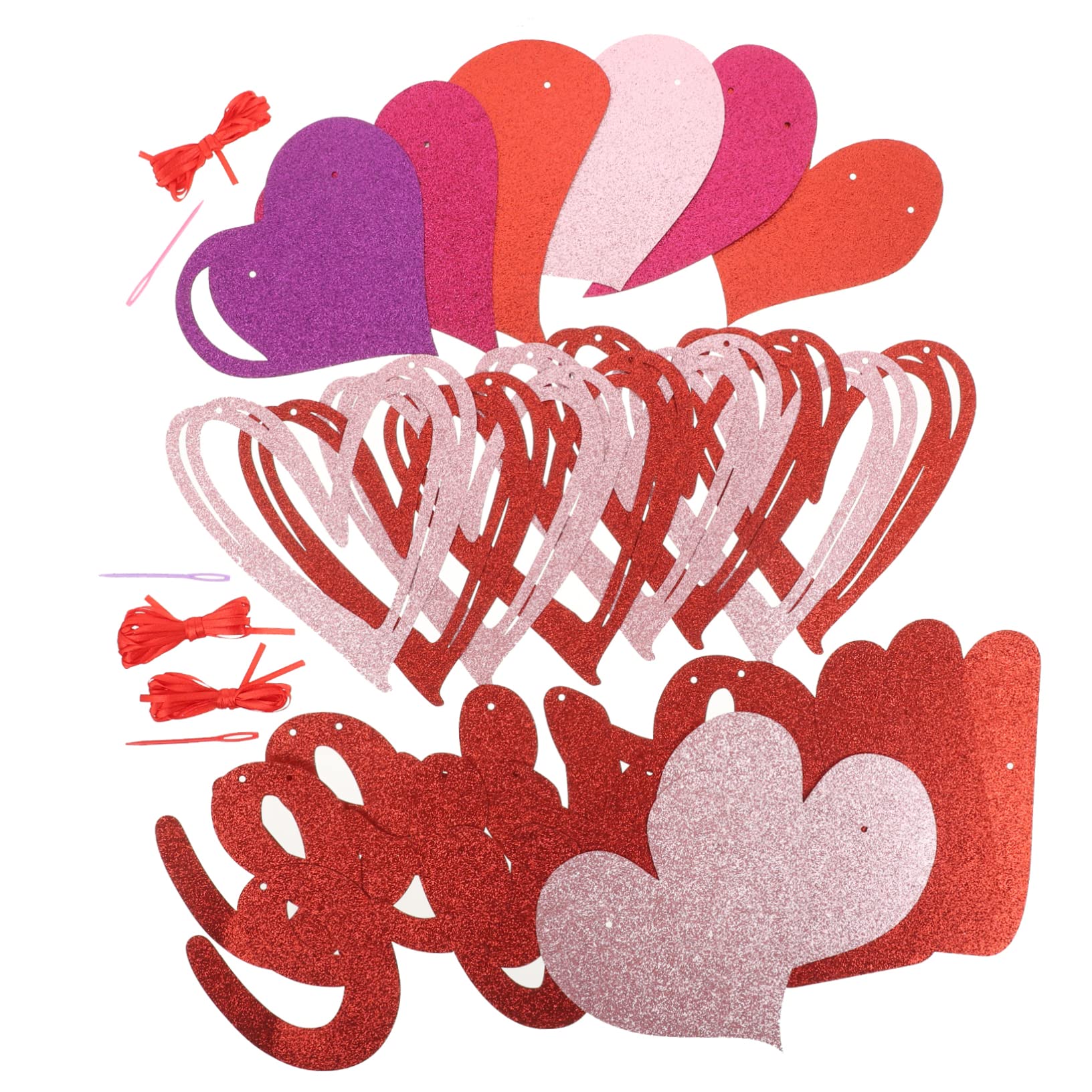 MAGICLULU 4 Sätze Liebe Liebe Ziehblume Glücklich Alles Zum Geburtstag Zeichen Partydekorationen Gold Schläger Festival Alles Zum Geburtstag-banner Girlanden Papier 3 Stück * 4