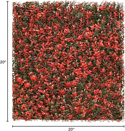 Miniatura 76 de Windscreen4less 6 paneles artificiales de boj de 20 x 20 pulgadas, seto topiario, plantas, hierba, pantalla de privacidad para exteriores, Boj