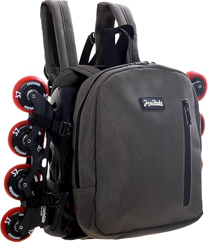 Miniatura 6 de JajaHoho Bolsas para patines de ruedas para mujeres y hombres, mochila multifuncional deportiva para patines de ruedas, patines de hielo, patines en