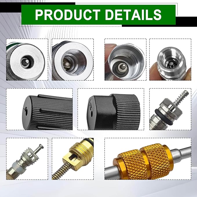 Kit de 17 Piezas de Válvulas para Aire Acondicionado de Auto miniatura 2