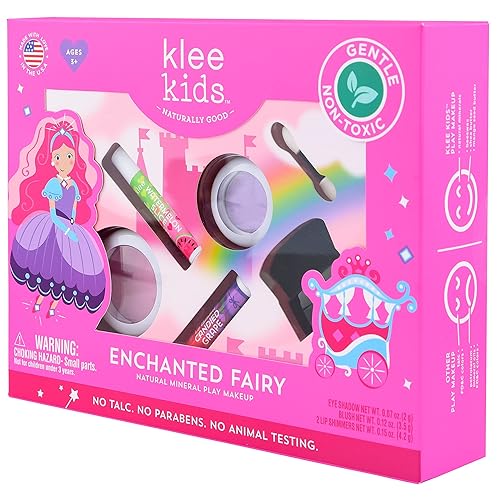 Miniatura 3 de Klee Naturals Luna Star Naturals Klee Kids - Kits de maquillaje de 4 piezas con compactos (hada encantada) (pastel de hadas pop)
