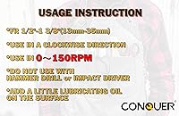 Vista 5 de CONQUER Herramientas Herramienta de desbarbado de achaflanado externo, hoja de tungsteno premium, broca de desbarbado, herramienta de eliminación