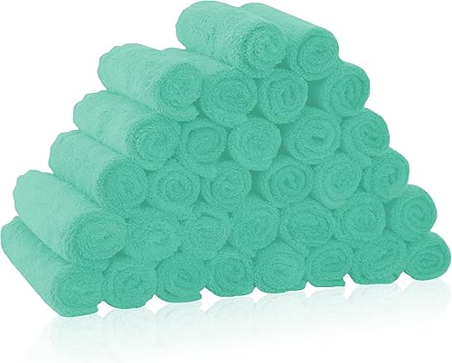 Miniatura 15 de Paquete de 16 paños para bebé, forro polar coral de lujo, extra absorbentes y suaves, para recién nacidos, bebés y niños pequeños, adecuados