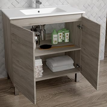DAX Sunset Single Vanity Cabinet, 36, Pine
