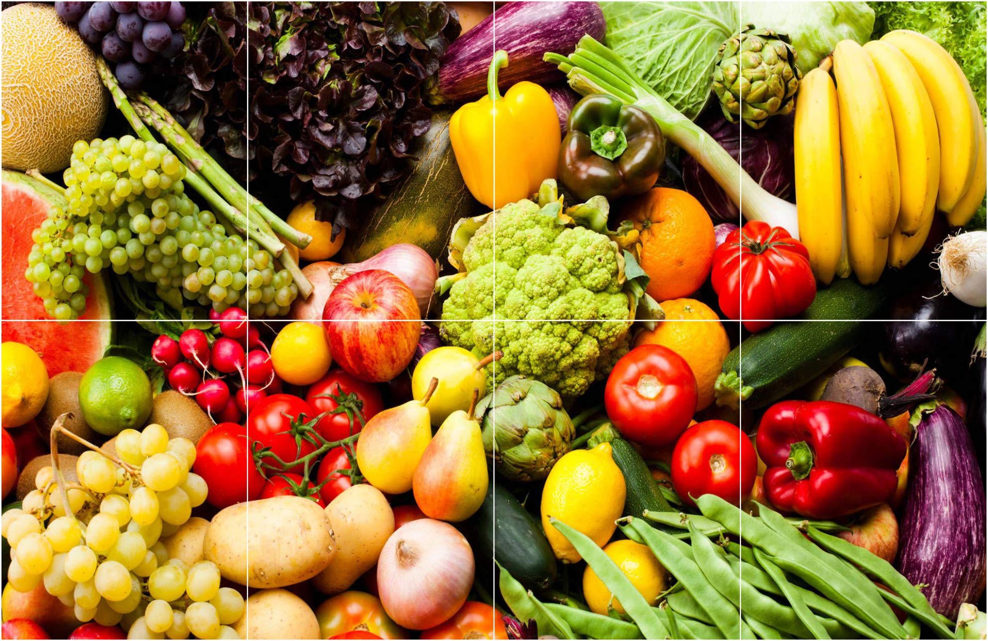 Sticker Yard Vinyl Waterproof Kitchen Veg and Fresh Vegetables Wallpaper/Wall Sticker (Multicolour, 60cm X 46cm) (B08DKQXM1P) Amazon Price History, Amazon Price Tracker