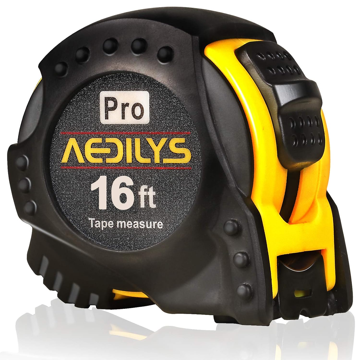 Tape Measure Retractable, Professional 5M/16 FT Inch/Metric Tape Measure, Double Lock Measuring Tape with Shock Absorbing Rubber Housing