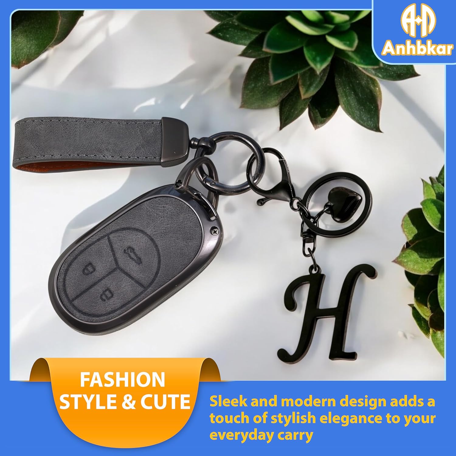 A-Z Heart Initial Letter Keychain, Stainless Steel Alphabet Charm for Handbags, Gift for Women and Girls - Image 4