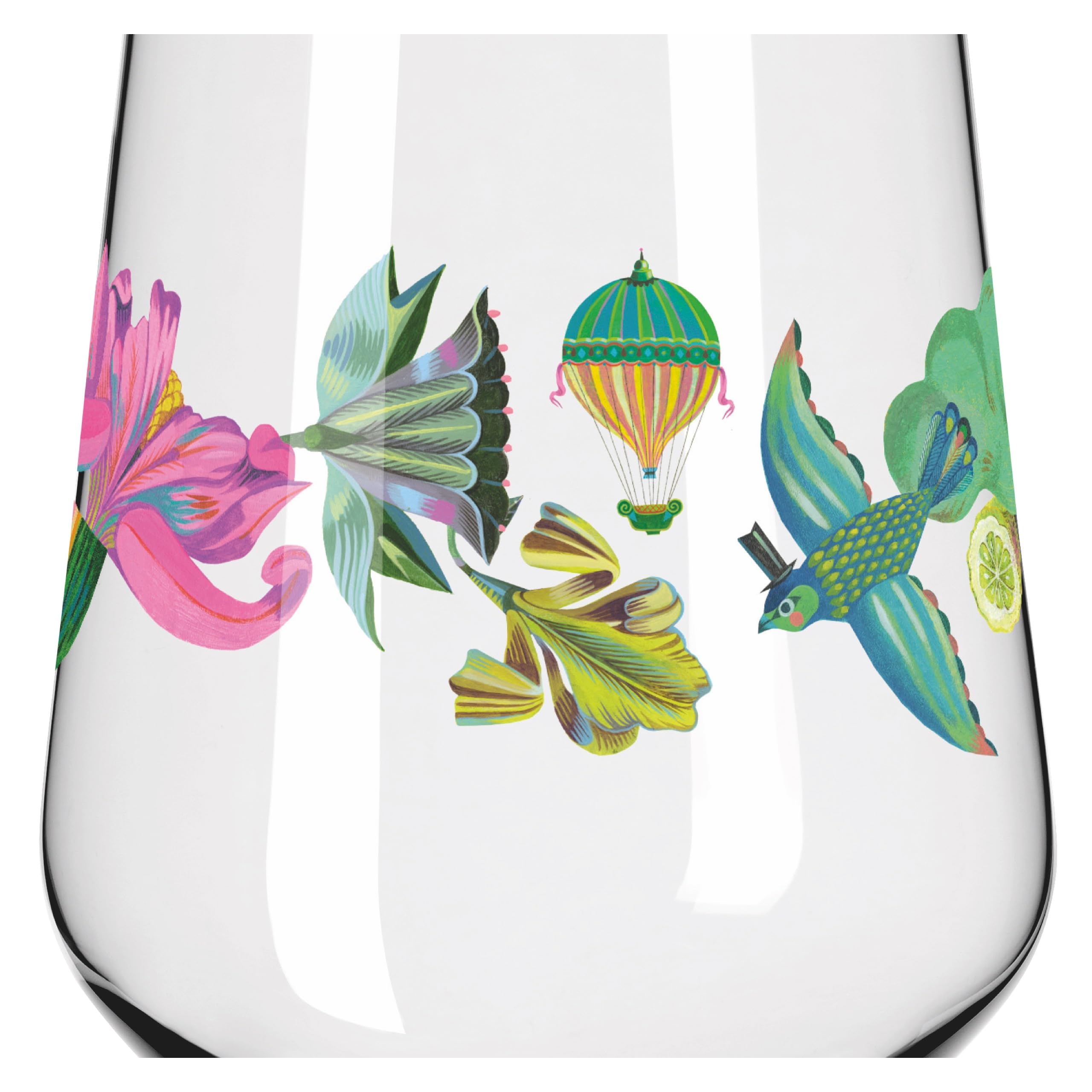 RITZENHOFF 3891002 Bicchiere da gin - 700 ml - Set di 2 bicchieri - Serie Botanic Lights - Motivo estivo - Made in Germany