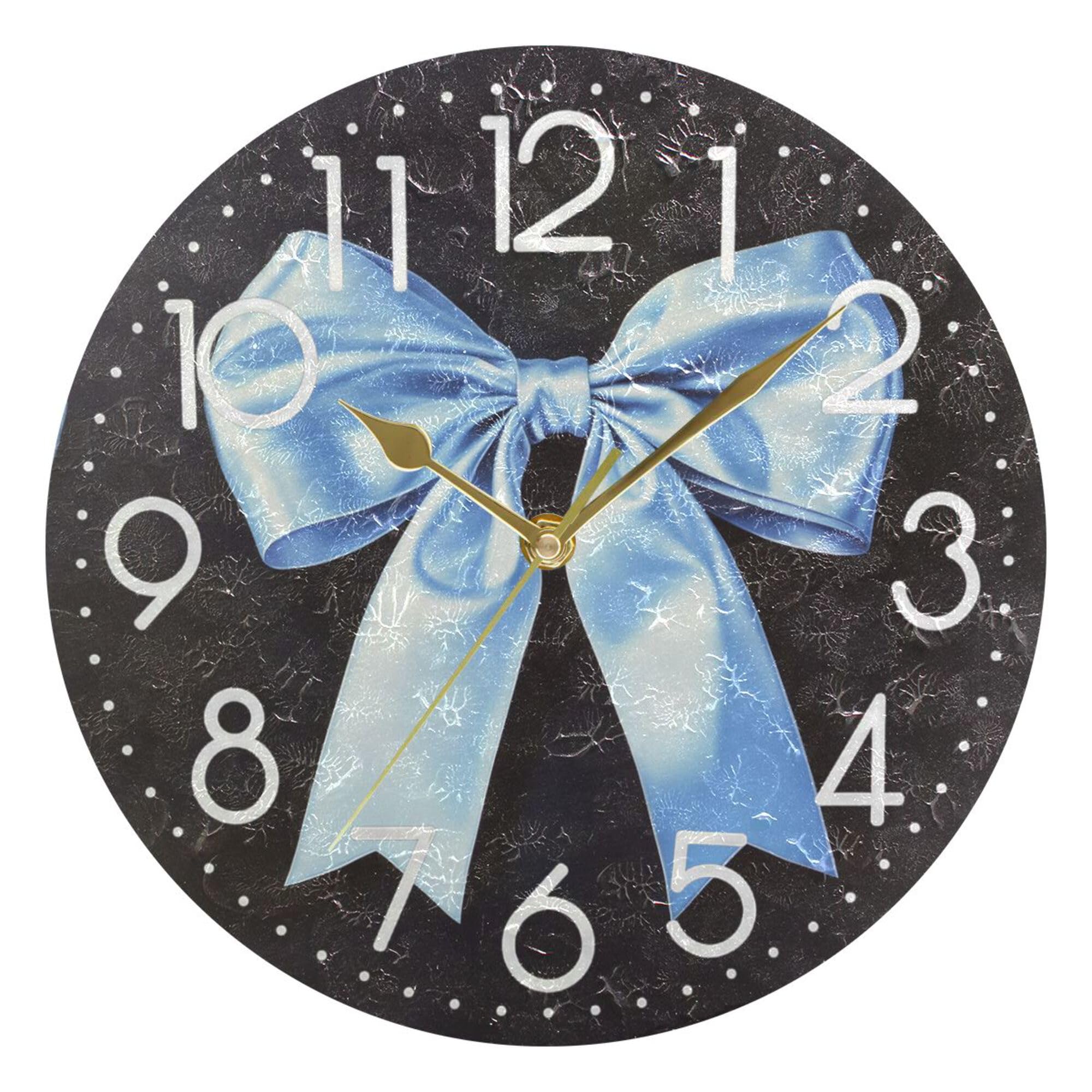Horloge murale ronde effet peinture à l'huile de prestige
