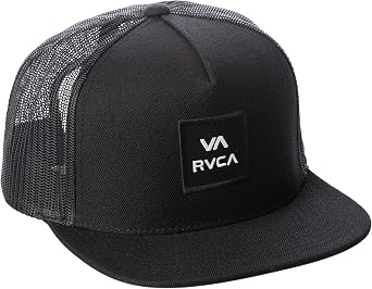 RVCA Men's Trucker Hat, Adjustable Snapback Cap for Streetwear & Skating, Lightweight Breathable All-Day Comfort