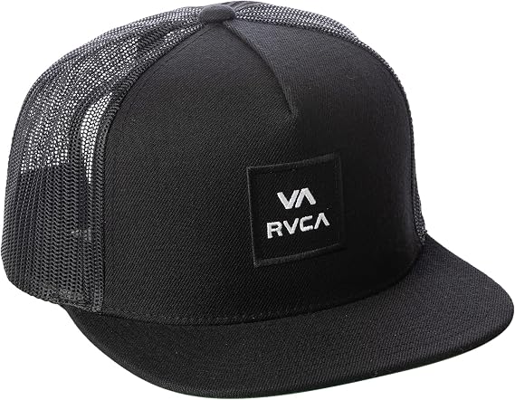 RVCA Men's Trucker Hat, Adjustable Snapback Cap for Streetwear & Skating, Lightweight Breathable All-Day Comfort