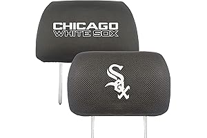 MLB Auto Headrest Covers: White Sox Embroidered Car Headrest Cover Set