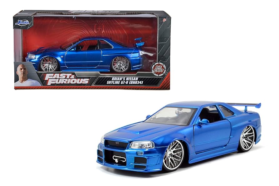 【新品】ワイルドスピード Jada Toys R34 GT-R ダイキャストカー Jada ワイルドスピード FAST & FURIOUS 「 Brian's Nissan