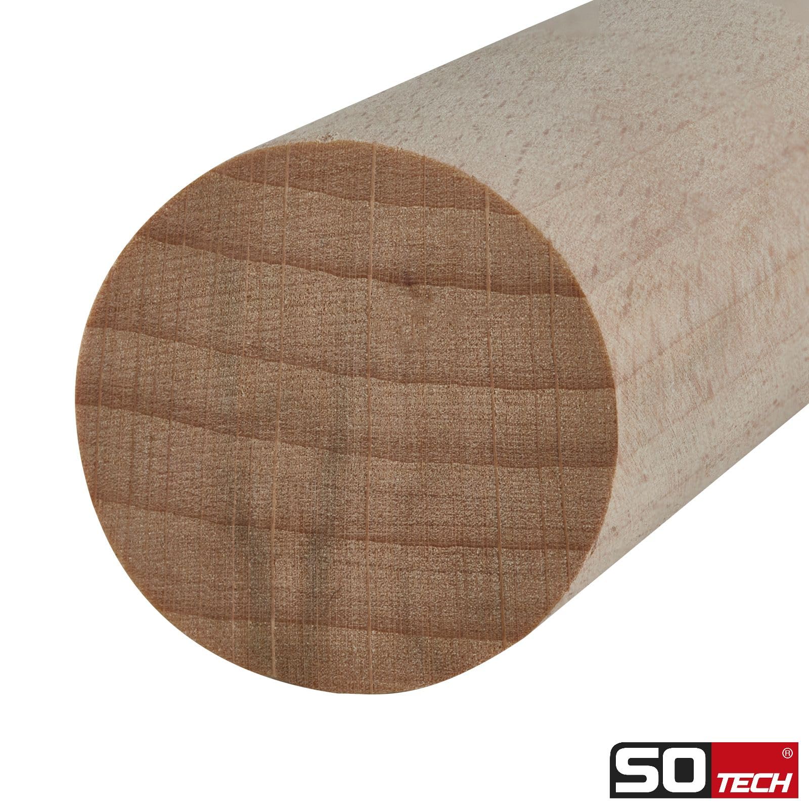 10 piezas SOTECH palos de haya redondos lisos Ø30 x 1180 mm palos de madera redondos para manualidades o como percheros