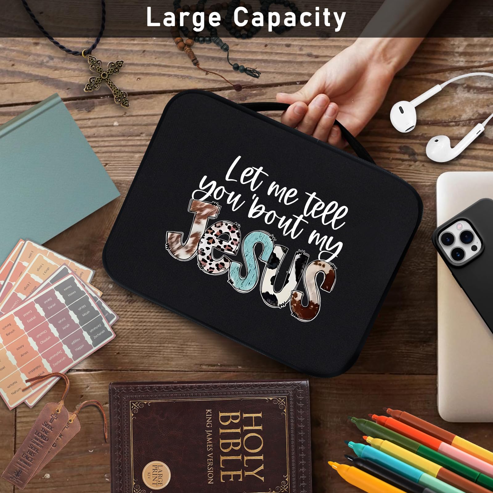 HiyyFloy Housse De Protection pour Bible, Étui De Transport