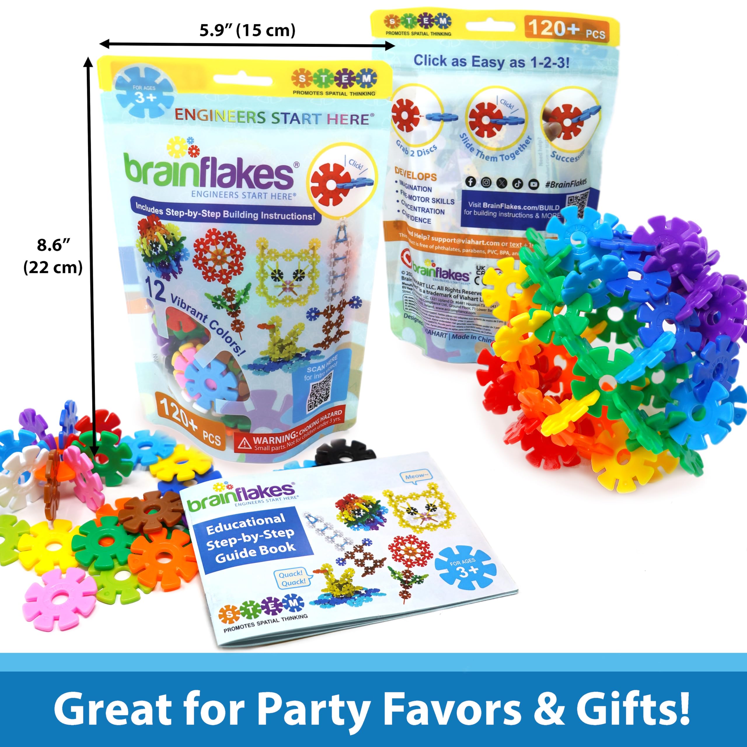 Amazon.com: Brain Flakes Starter Set Multicolor (12 Colors) - 120