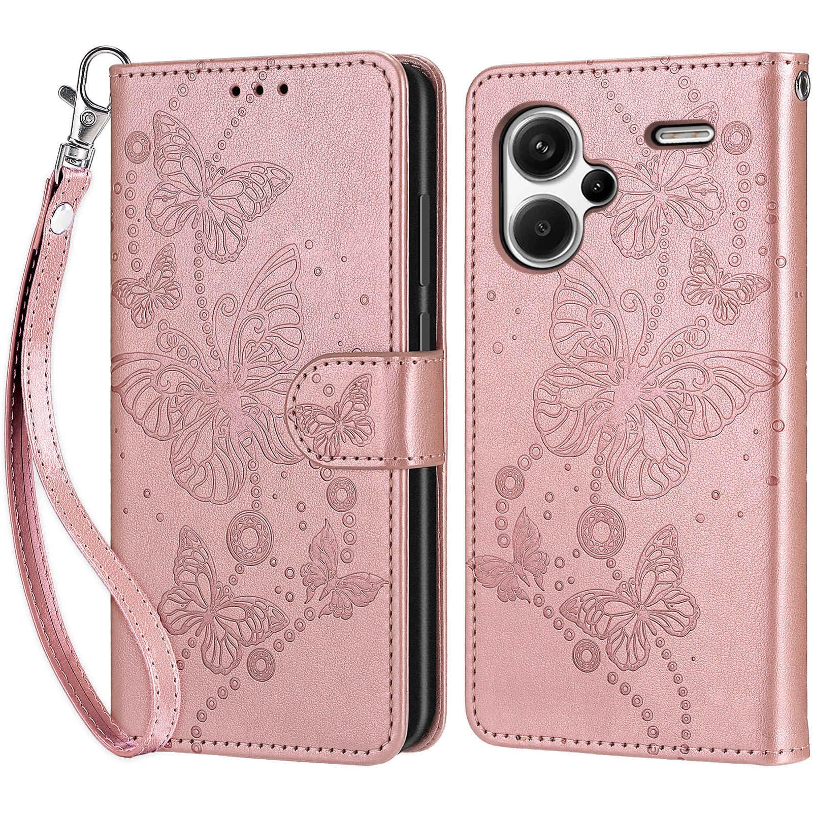 Redmi 13 13C 12 12C A3 10C 9C 9A A1 A2 3D Rose Wallet Phone Case For Xiaomi Redmi Note 13 12 11 10 Pro Cases Leather Flip Cover - 202192403 - View #4