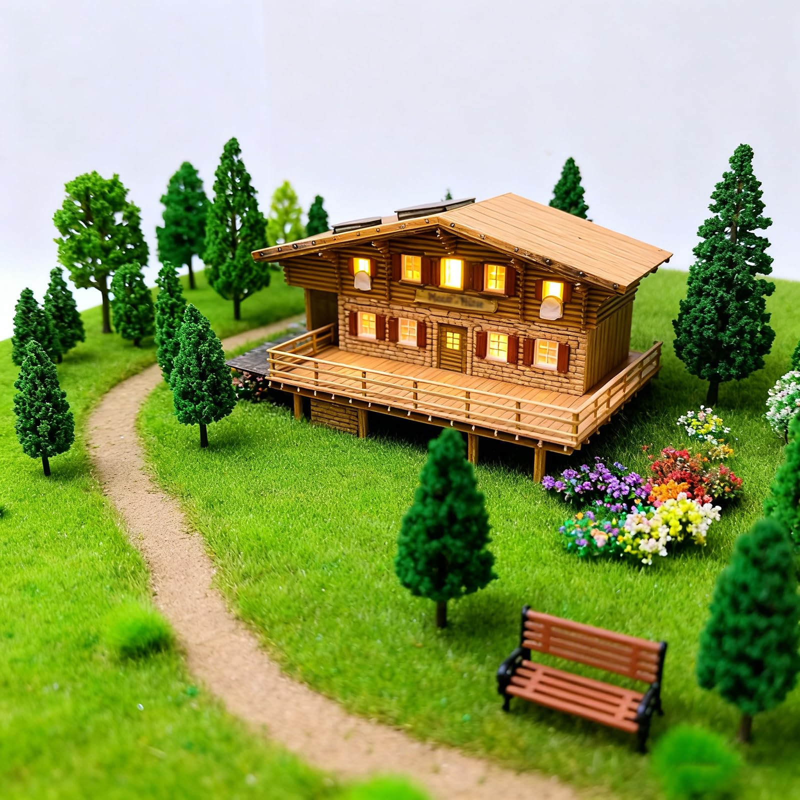 50 Pezzi Alberi Modello Misto, Albero del Diorama Plastic, Albero Misti per Modellismo, Miniatura Alberi Treno per Paesaggio DIY, Paesaggi in Miniatura, Tavolo di Sabbia, Modello di Paesaggio 4- 10 cm