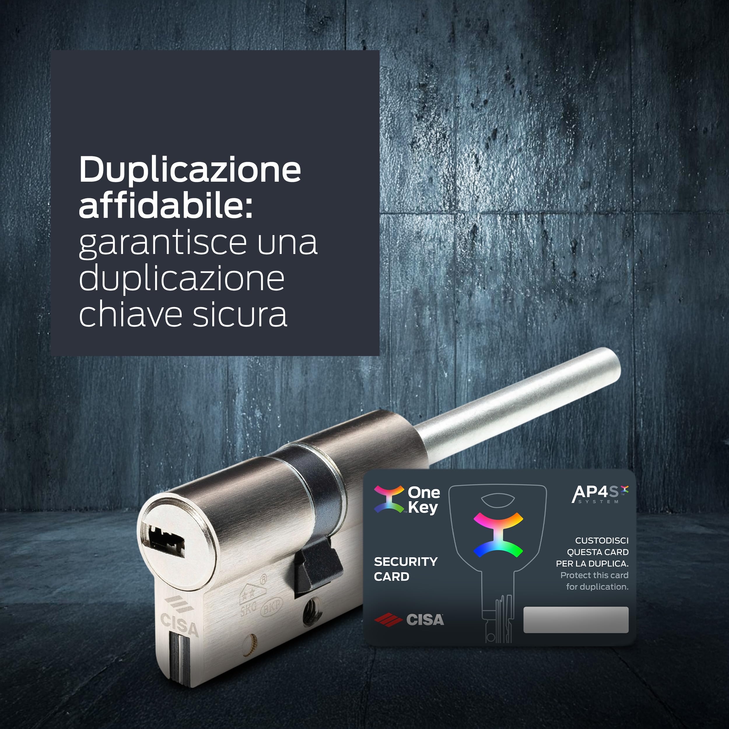 CISA - Cilindro Europeo AP4 S 10P3S70701200C5 per Serratura Porta Blindata - Cilindro Europeo 30/30 con 5 Chiavi A Duplica Protetta - Anti Bumping Anti Strappo - Predisposizione al Pomolo