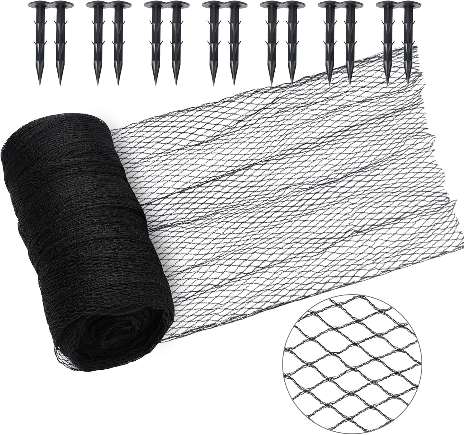 Pond Netting Kit 15 x 20Feet, Fine Woven Mesh Netting Cover for Pond