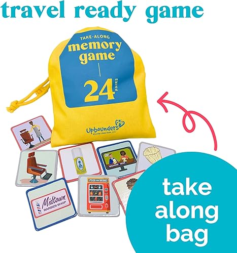 Miniatura 6 de Upbounders - Camping al aire libre - Juego de cartas de memoria a juego para niños pequeños - El mejor juego de pares para niños a partir de 3 años