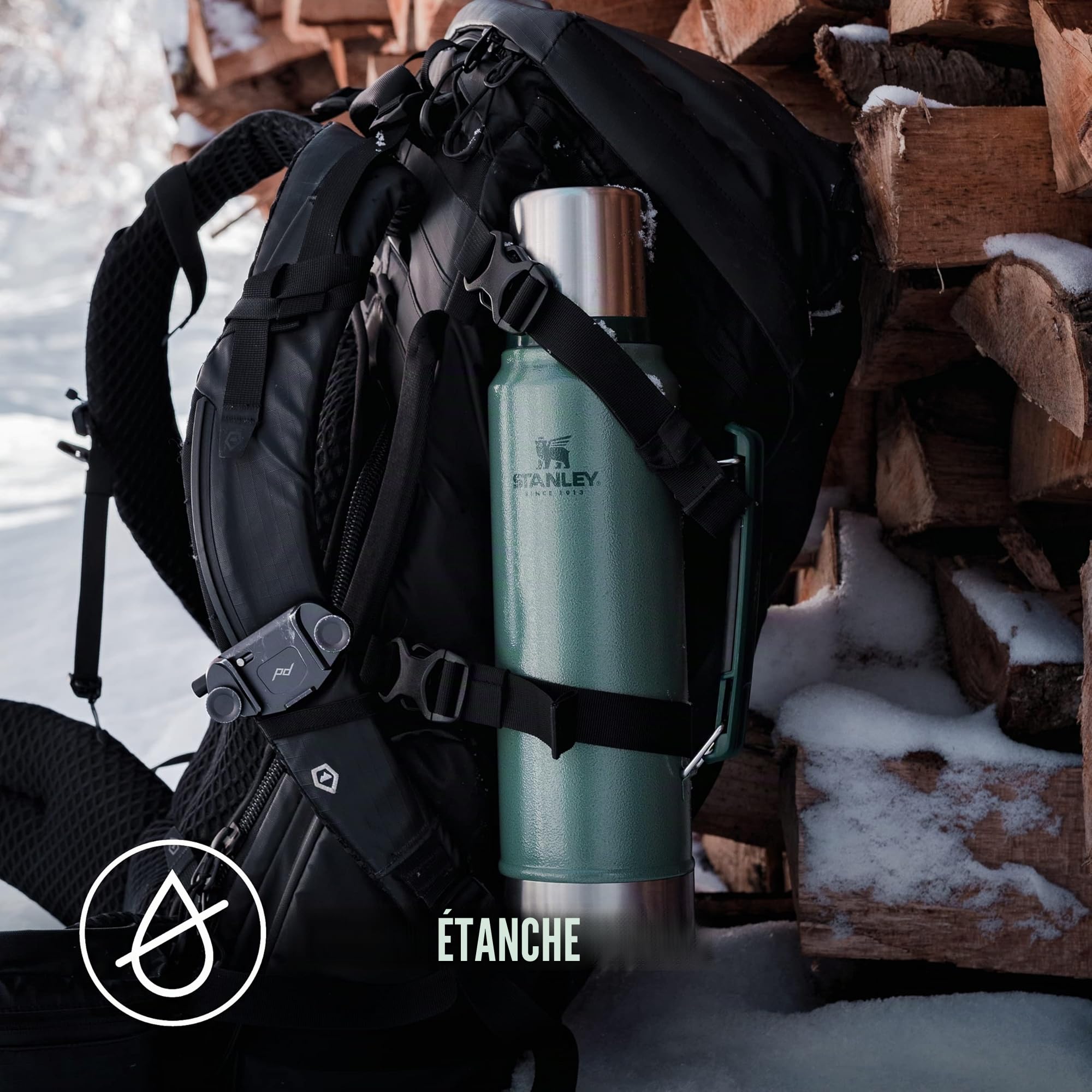 Stanley 1913 Classic Legendary Thermos 1L - Hammertone Green