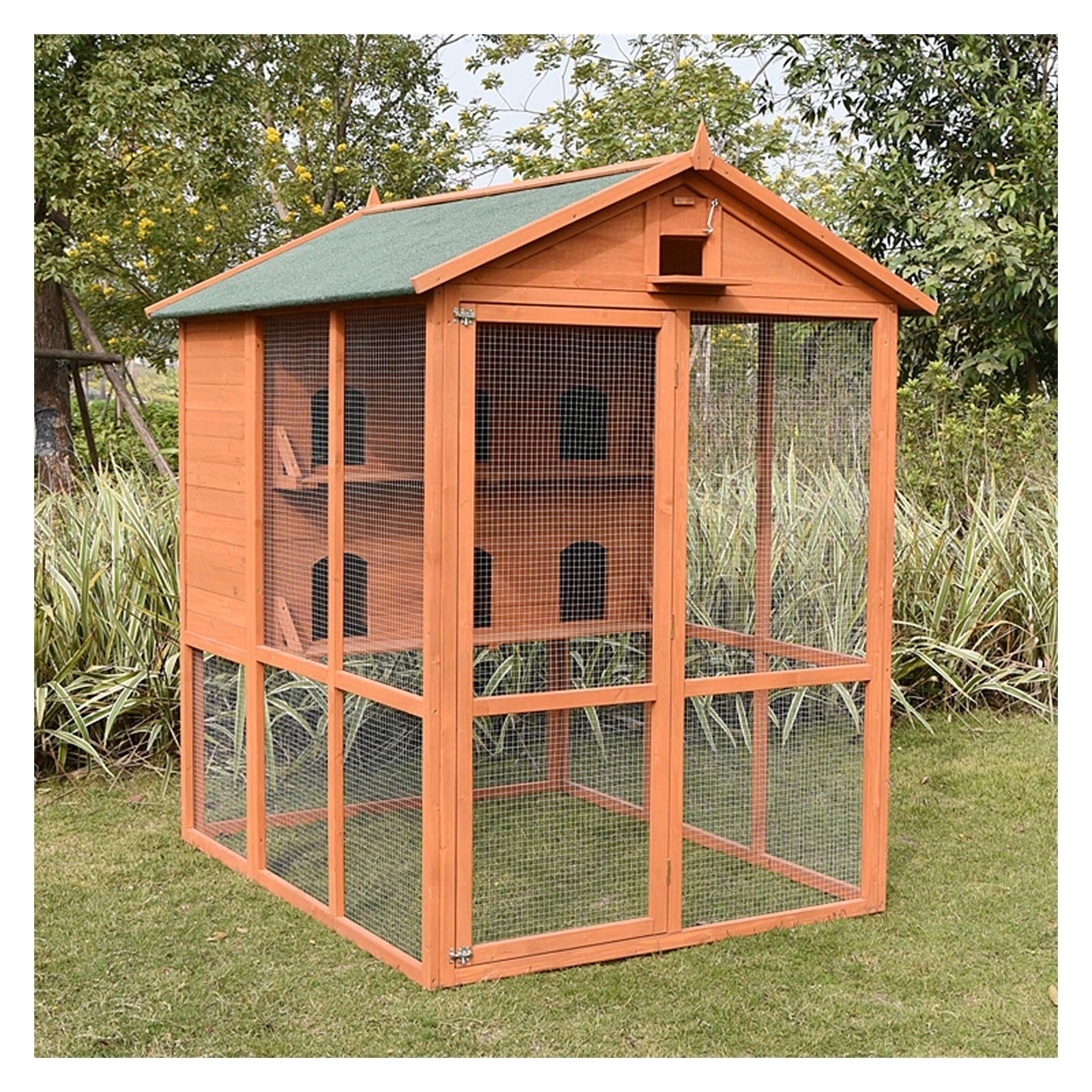 Gabbia per Uccelli e Pappagalli Grande Casa Piccione All'aperto Capannone Bird Cage Grande Terrazza Garden Villa per Canarini, Cocorite e Uccelli Esotici
