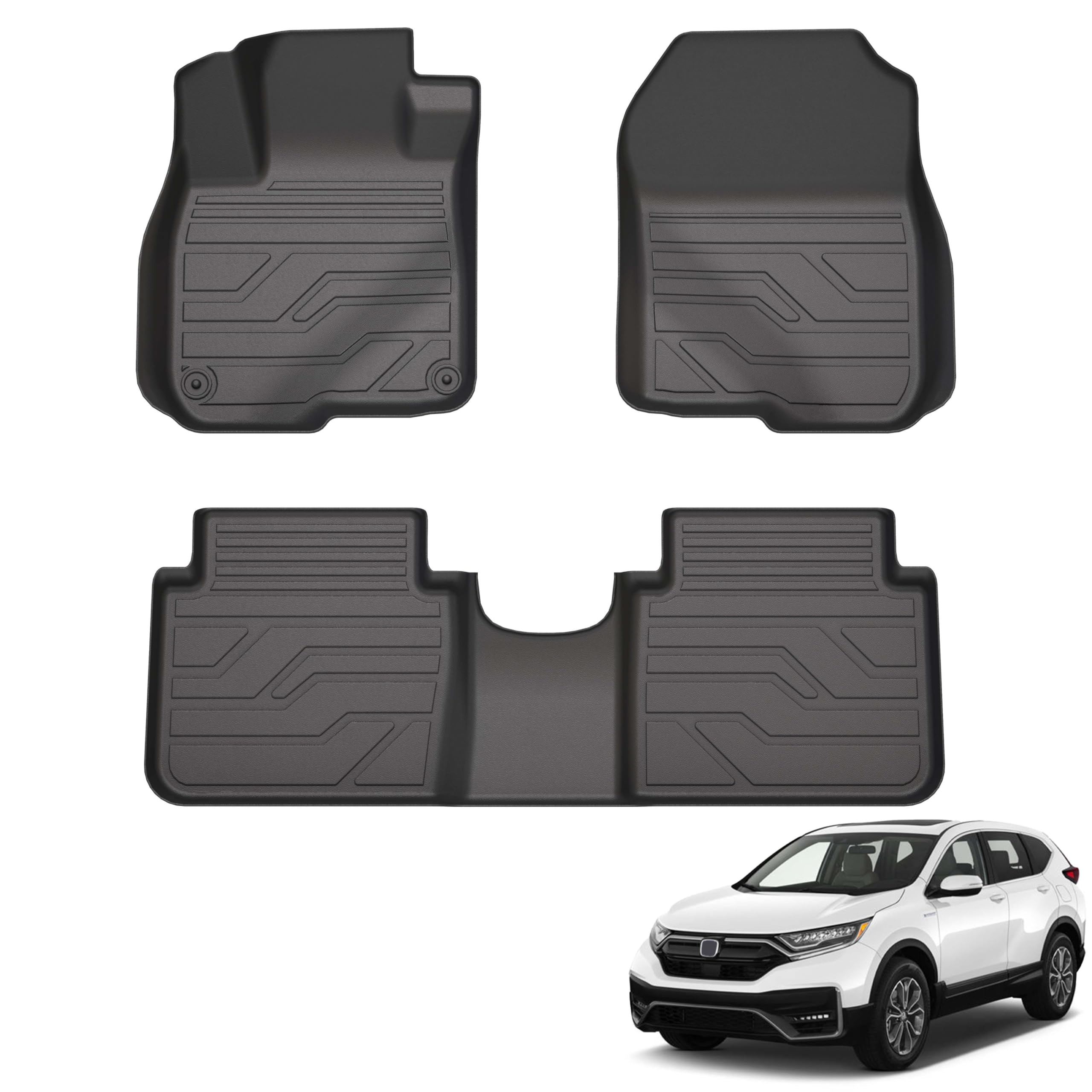 KARPAL floor mats for Honda CR-V 2017-2022 front and second row