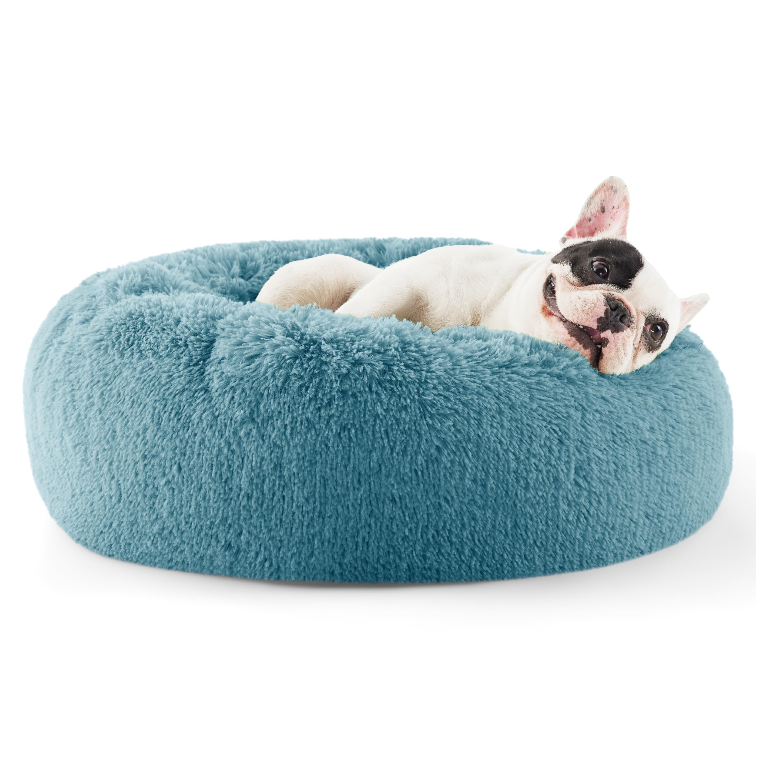 Bedsure Calming Small Dog Bed Donut Washable Cat＆Puppy Bed,23 inches