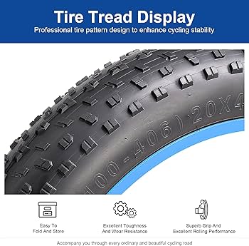 Amazon | FengCan 1本 20 4.0 タイヤ, 20x4.0 100-406 自転車 タイヤ