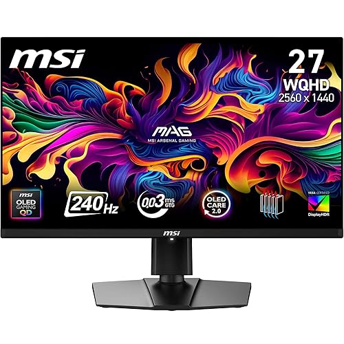 MSI MAG 271QP QD-OLED X24 26.5in WQHD 240Hz Black