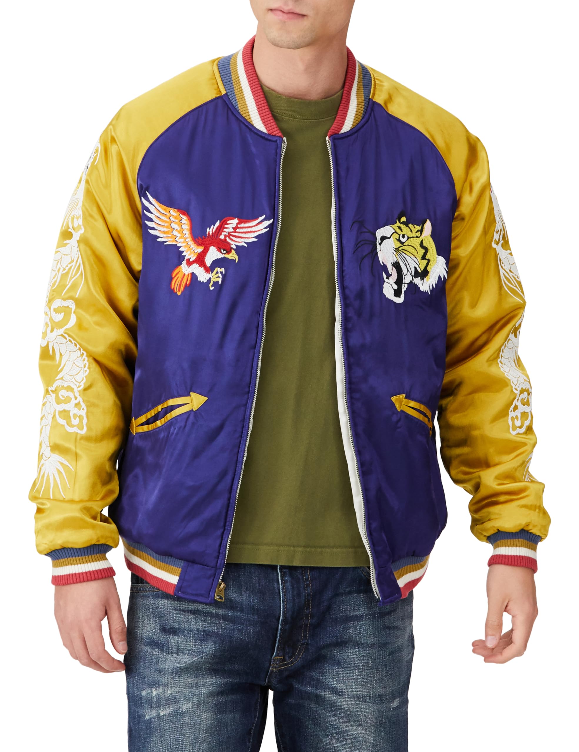 Amazon | [ヒューストン] RAYON SOUVENIR JACKET(MAP) | コート