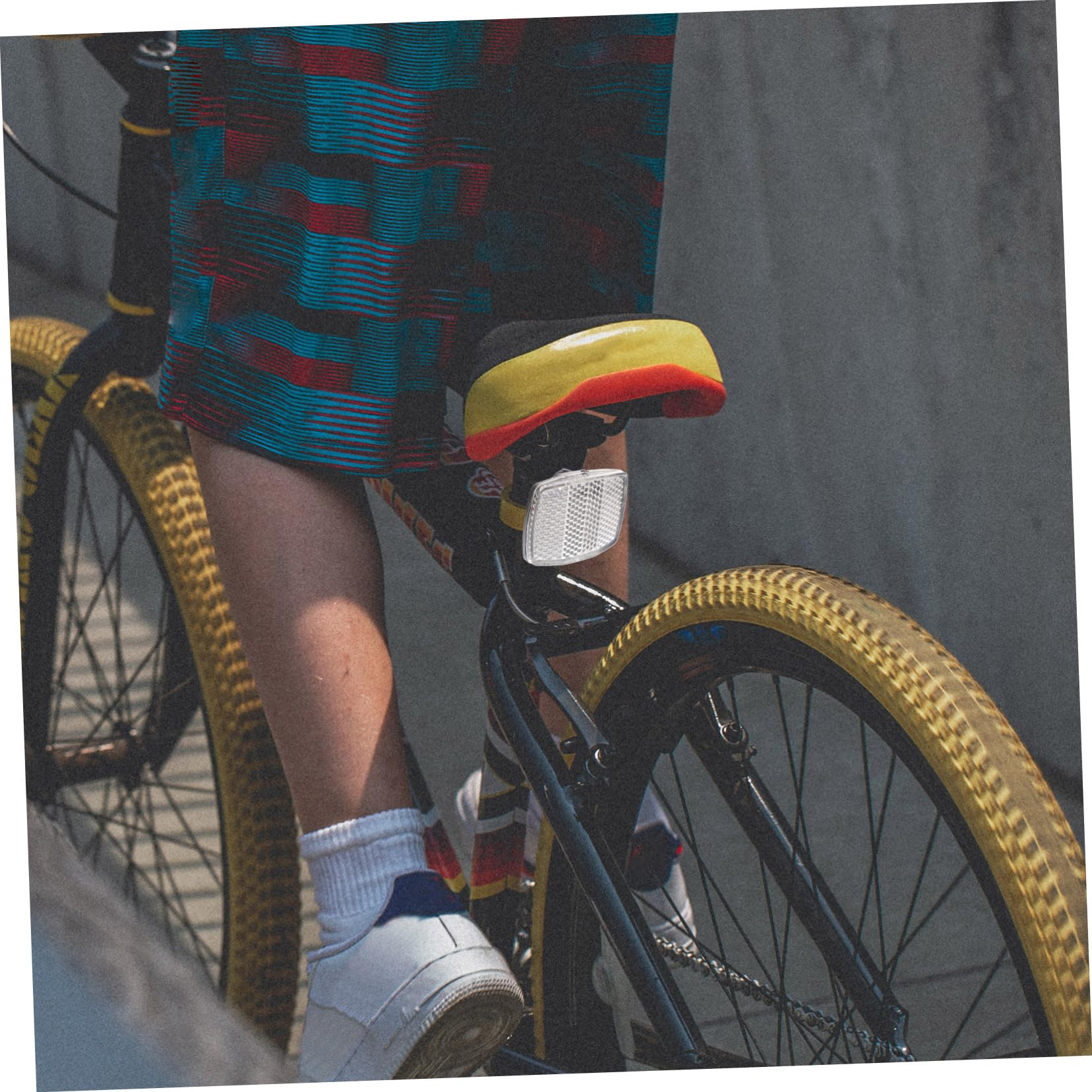 MUSISALY 1set Reflective Bike Light Front Rear Reflectors for Enhanced Night Visibility Easy Installation Safety Accessories for Cycling for Biking