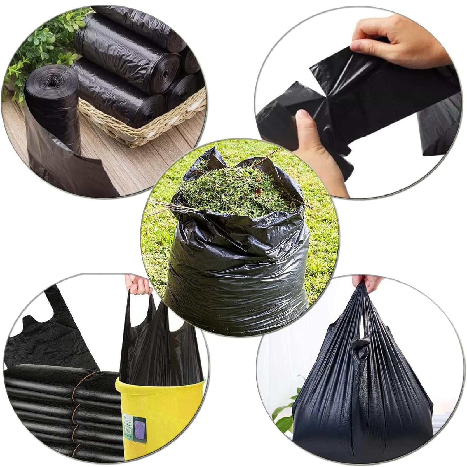 Set di 100 sacchetti per WC biodegradabili, sacchetti per WC da campeggio, extra spessi, impermeabili, per servizi igienici mobili, escursioni, viaggi