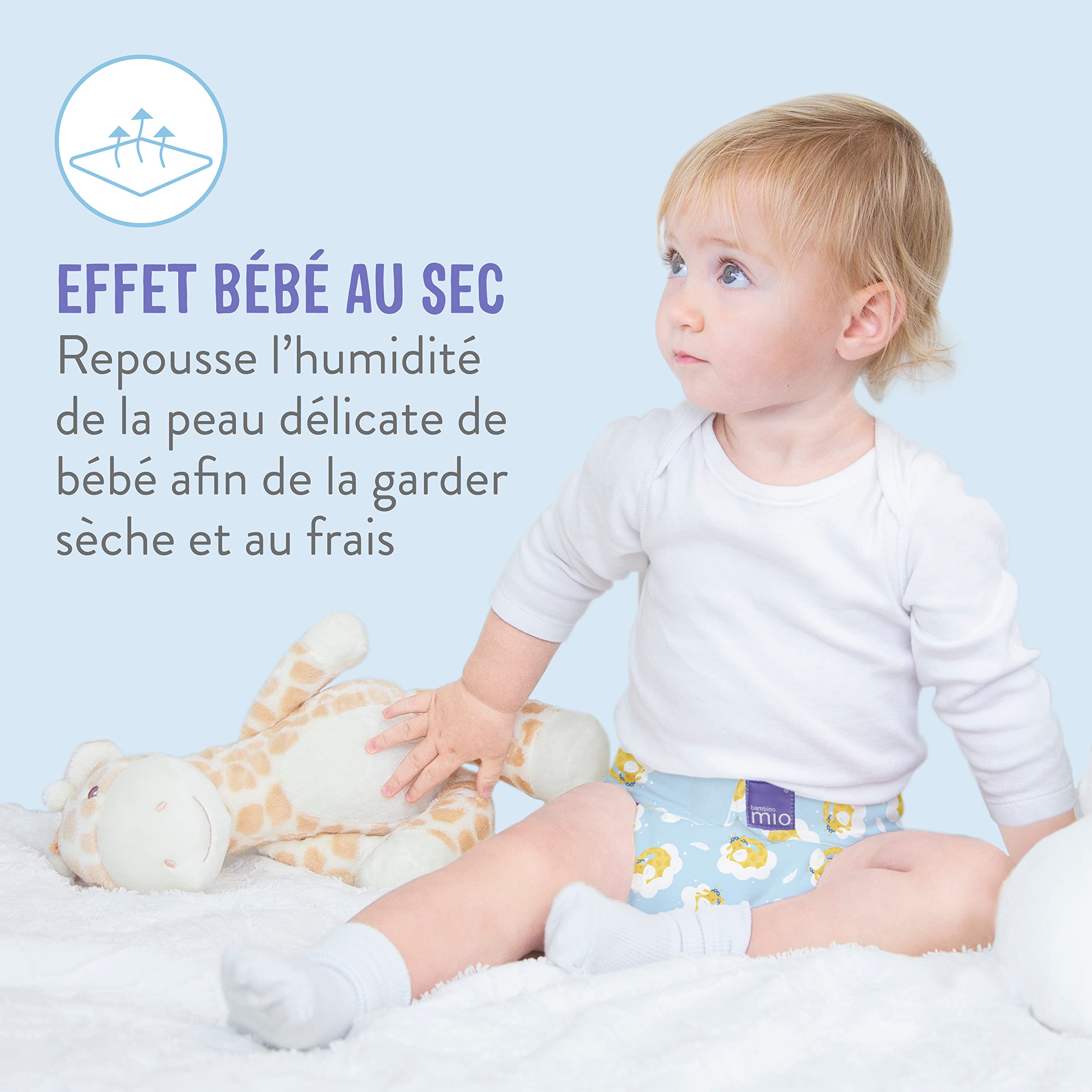 Bambino Mio, Mioboost Classique Insert Booster, Augmenter l'absorption, Blanc
